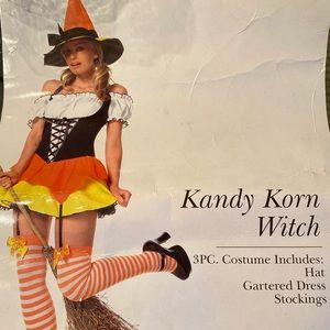 Kandy Korn Witch Costume New! Candy Corn-Halloween